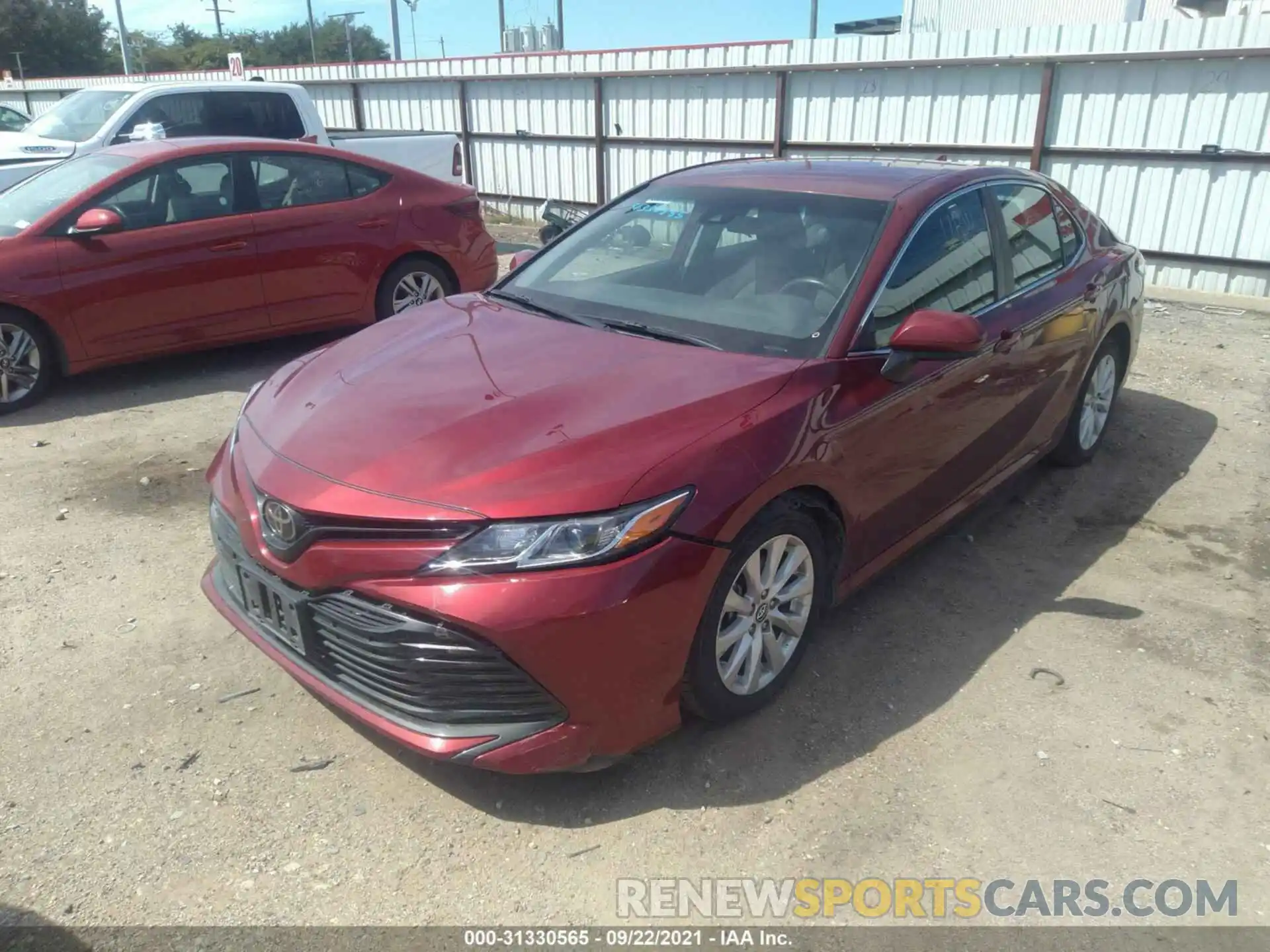 2 Photograph of a damaged car 4T1B11HK1KU756719 TOYOTA CAMRY 2019