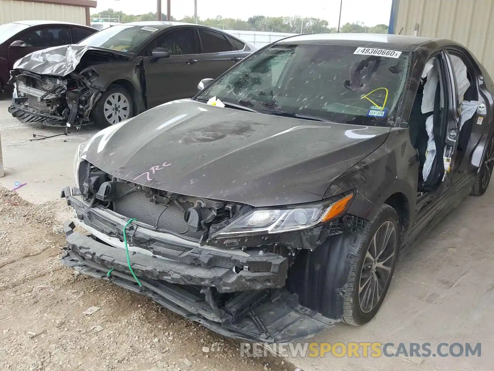 2 Photograph of a damaged car 4T1B11HK1KU761662 TOYOTA CAMRY 2019