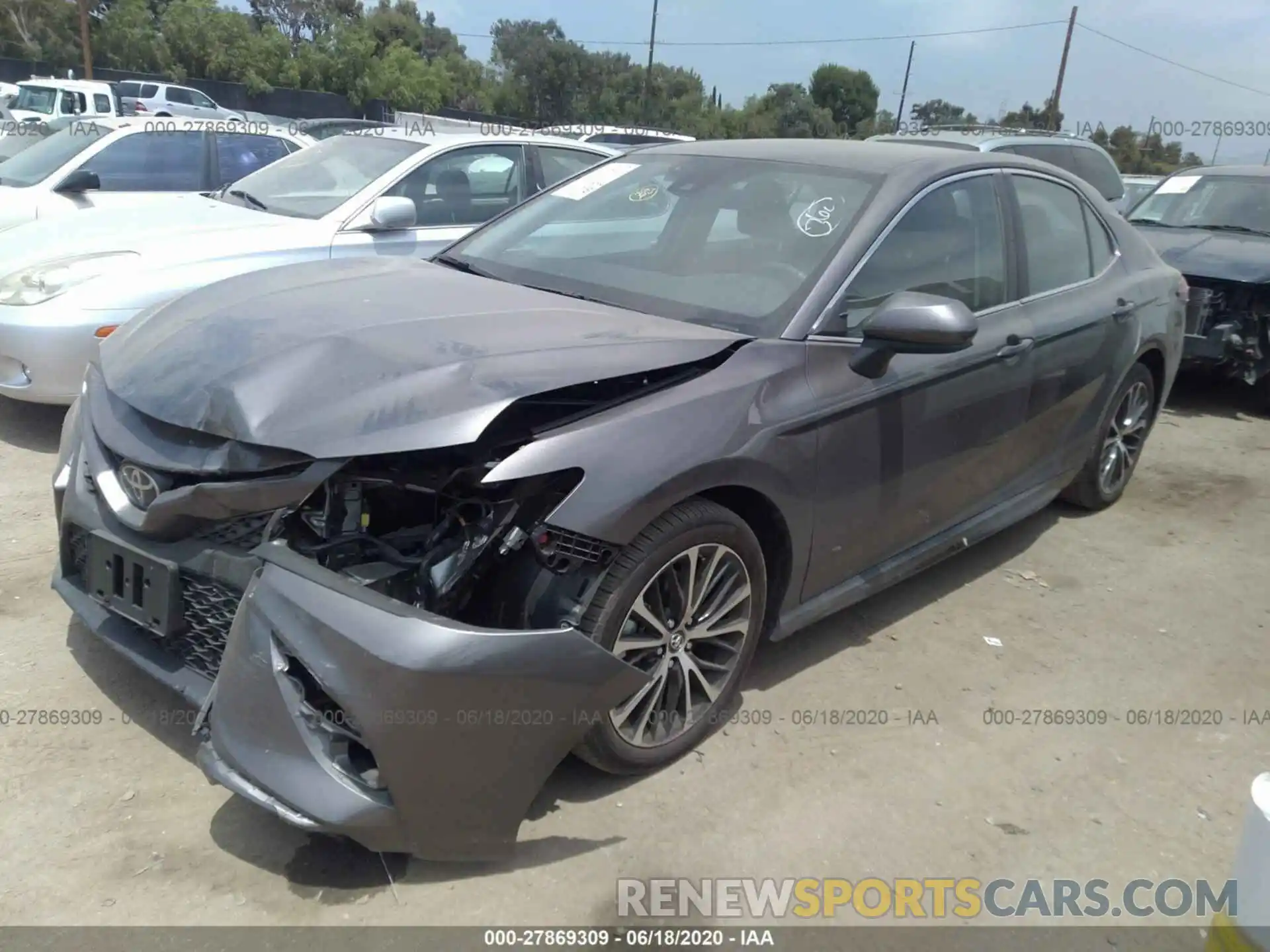 2 Photograph of a damaged car 4T1B11HK1KU773665 TOYOTA CAMRY 2019