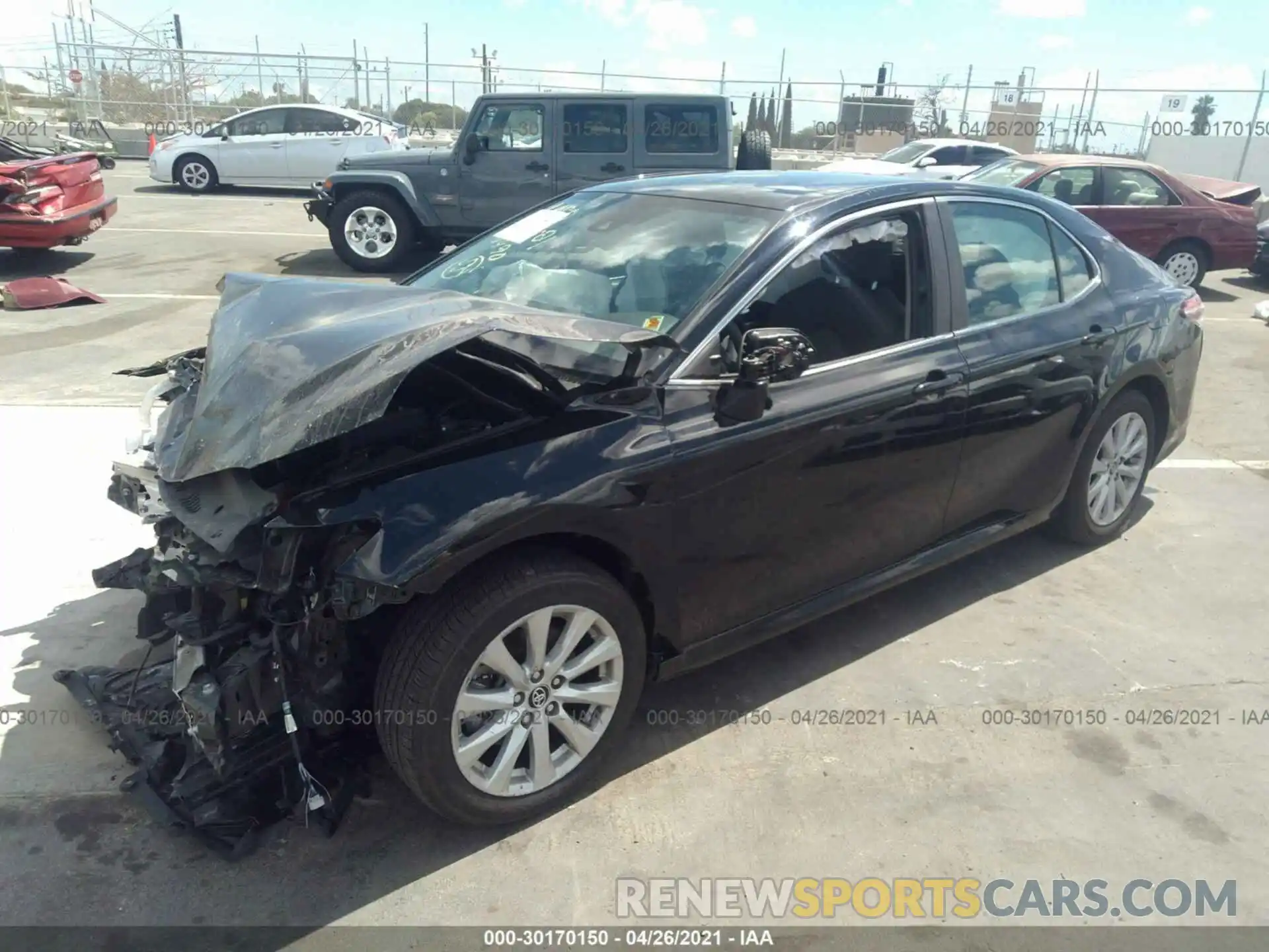 2 Photograph of a damaged car 4T1B11HK1KU777490 TOYOTA CAMRY 2019