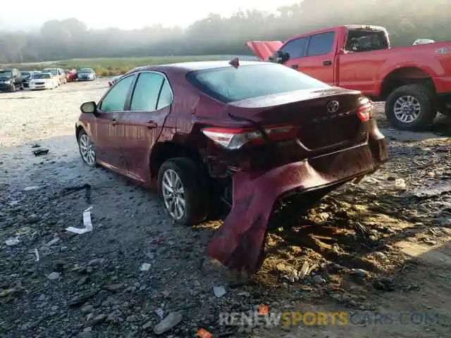 3 Photograph of a damaged car 4T1B11HK1KU784519 TOYOTA CAMRY 2019