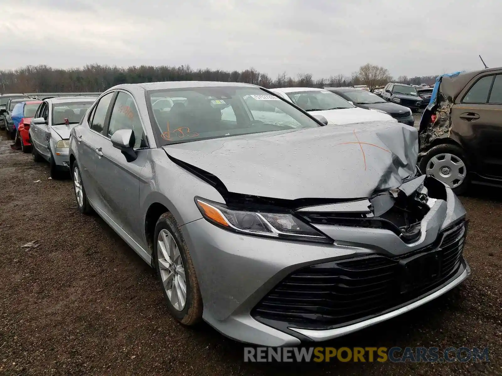 1 Photograph of a damaged car 4T1B11HK1KU789056 TOYOTA CAMRY 2019