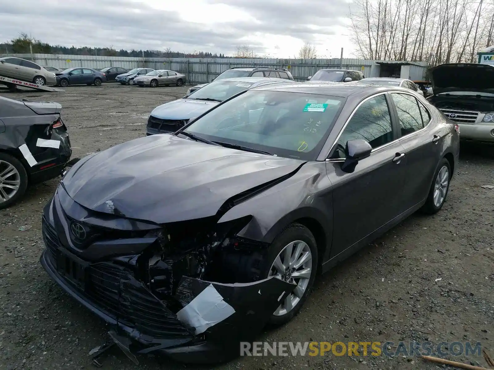 2 Photograph of a damaged car 4T1B11HK1KU804316 TOYOTA CAMRY 2019