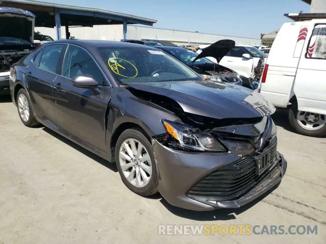 1 Photograph of a damaged car 4T1B11HK1KU837395 TOYOTA CAMRY 2019