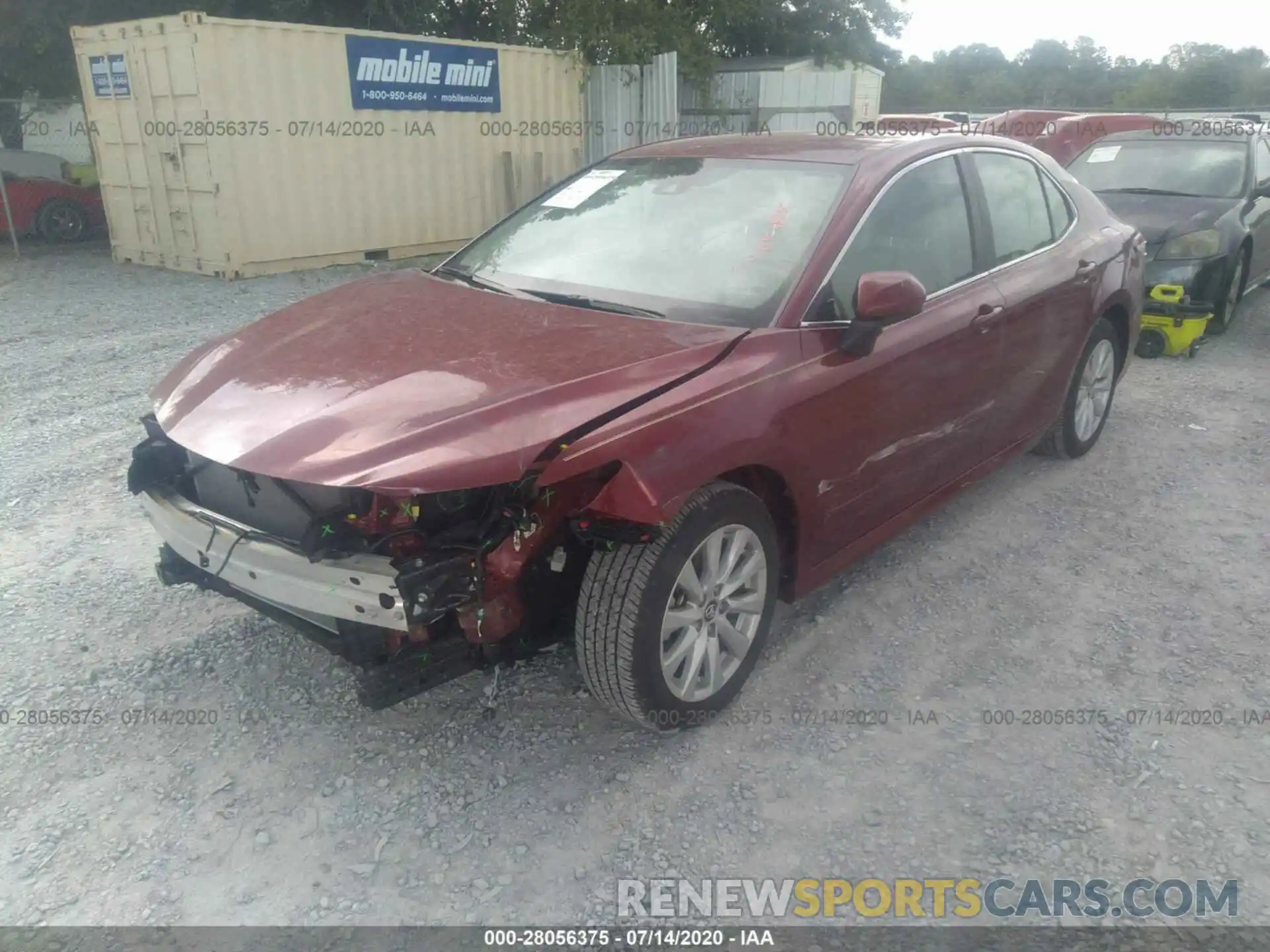 2 Photograph of a damaged car 4T1B11HK1KU847067 TOYOTA CAMRY 2019