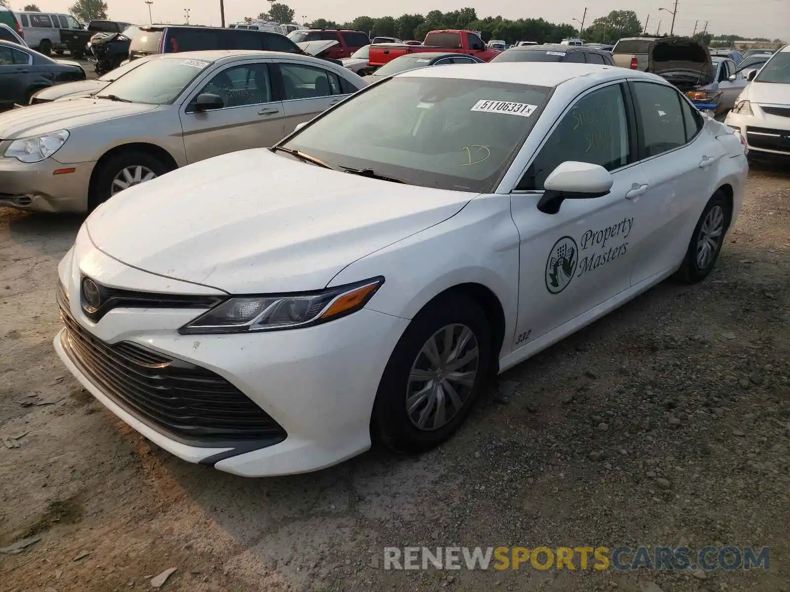 2 Photograph of a damaged car 4T1B11HK1KU850647 TOYOTA CAMRY 2019