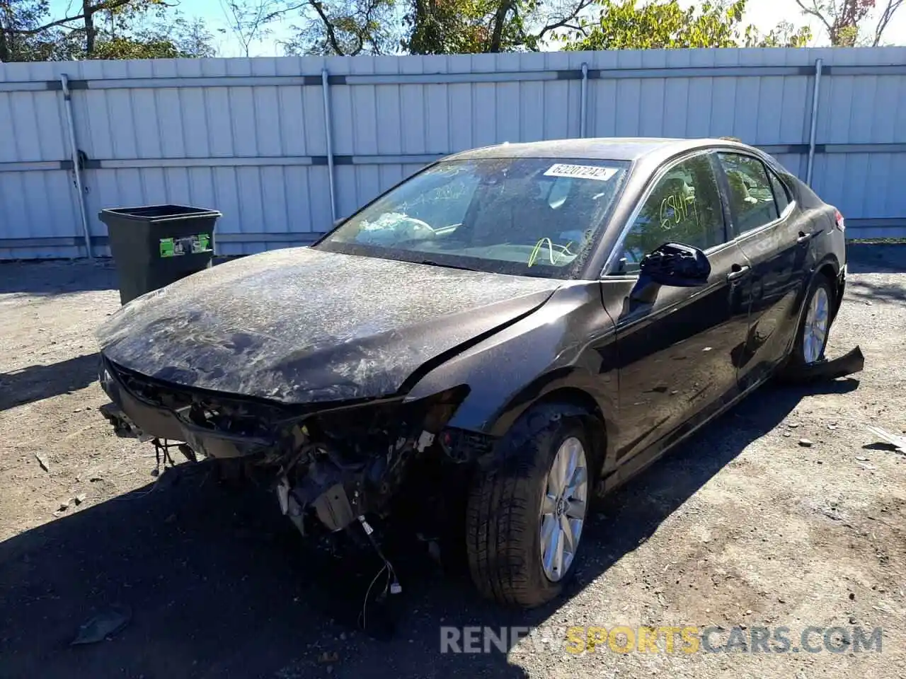 2 Photograph of a damaged car 4T1B11HK2KU172345 TOYOTA CAMRY 2019