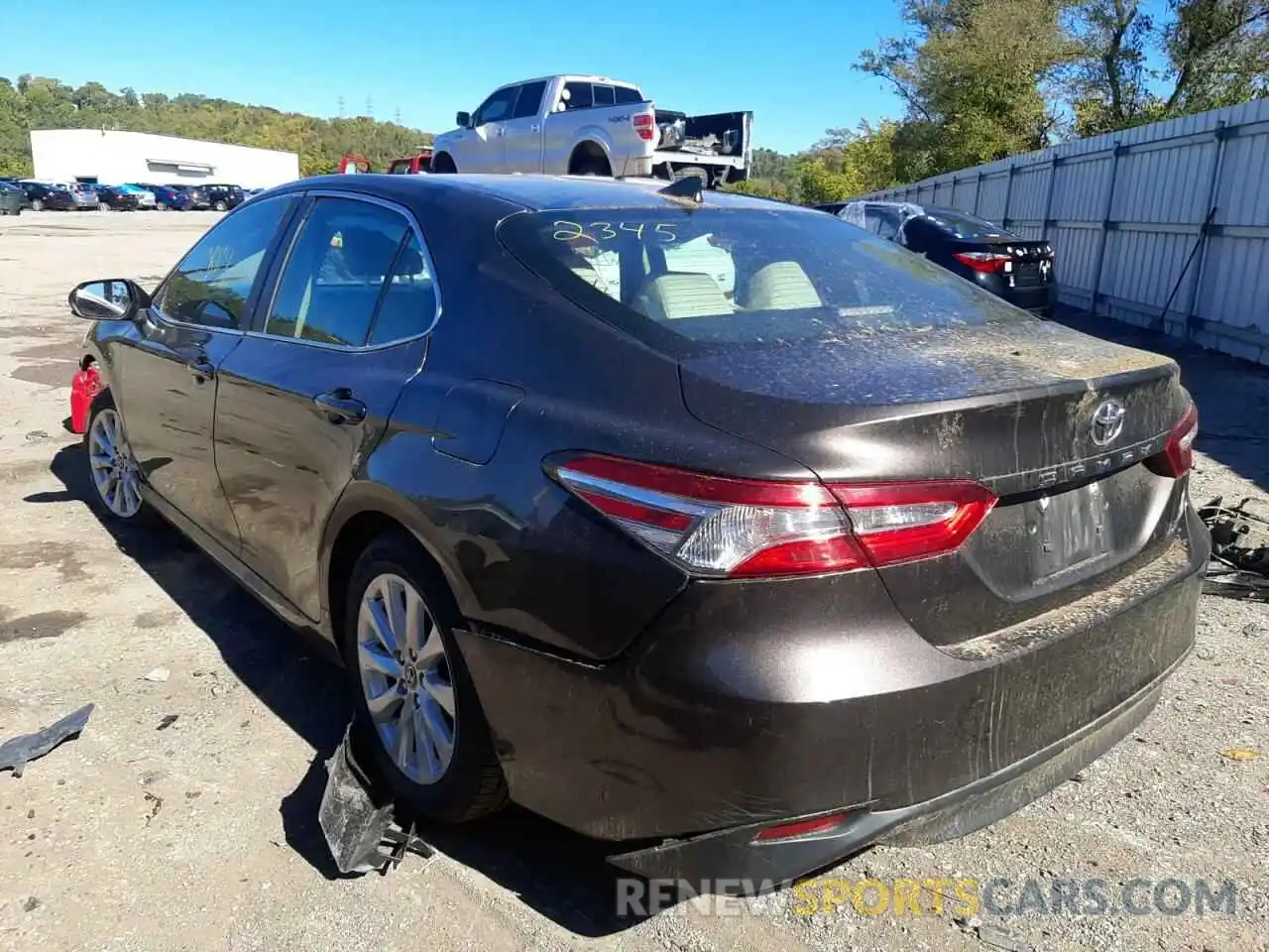 3 Photograph of a damaged car 4T1B11HK2KU172345 TOYOTA CAMRY 2019