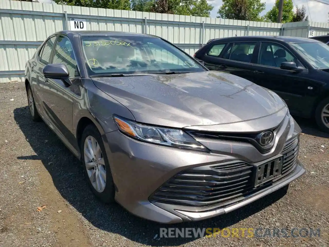 1 Photograph of a damaged car 4T1B11HK2KU172636 TOYOTA CAMRY 2019