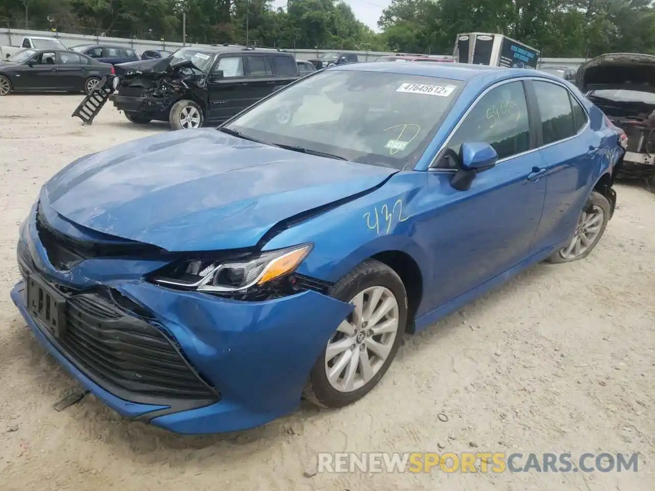 2 Photograph of a damaged car 4T1B11HK2KU186035 TOYOTA CAMRY 2019