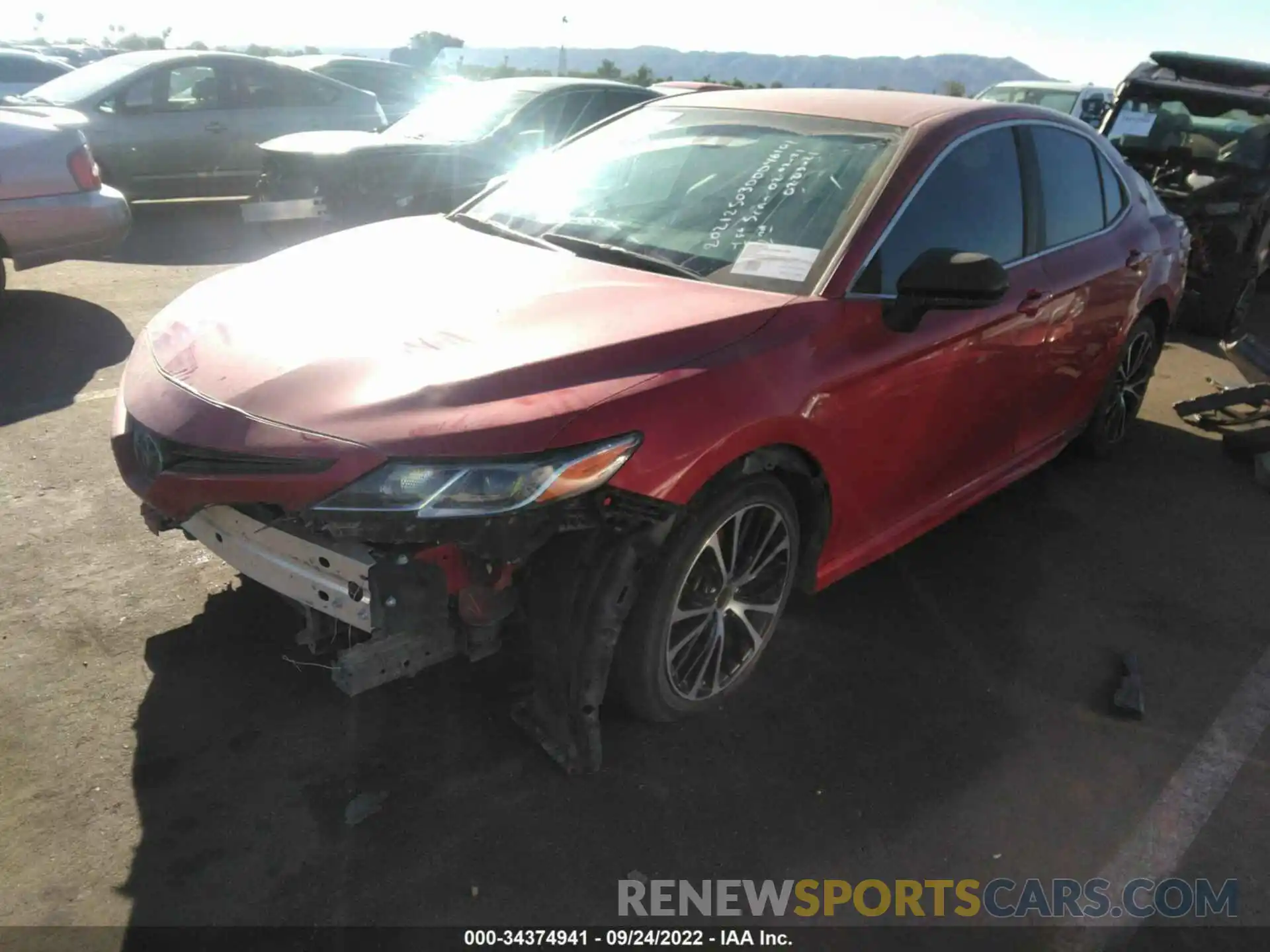 2 Photograph of a damaged car 4T1B11HK2KU188996 TOYOTA CAMRY 2019