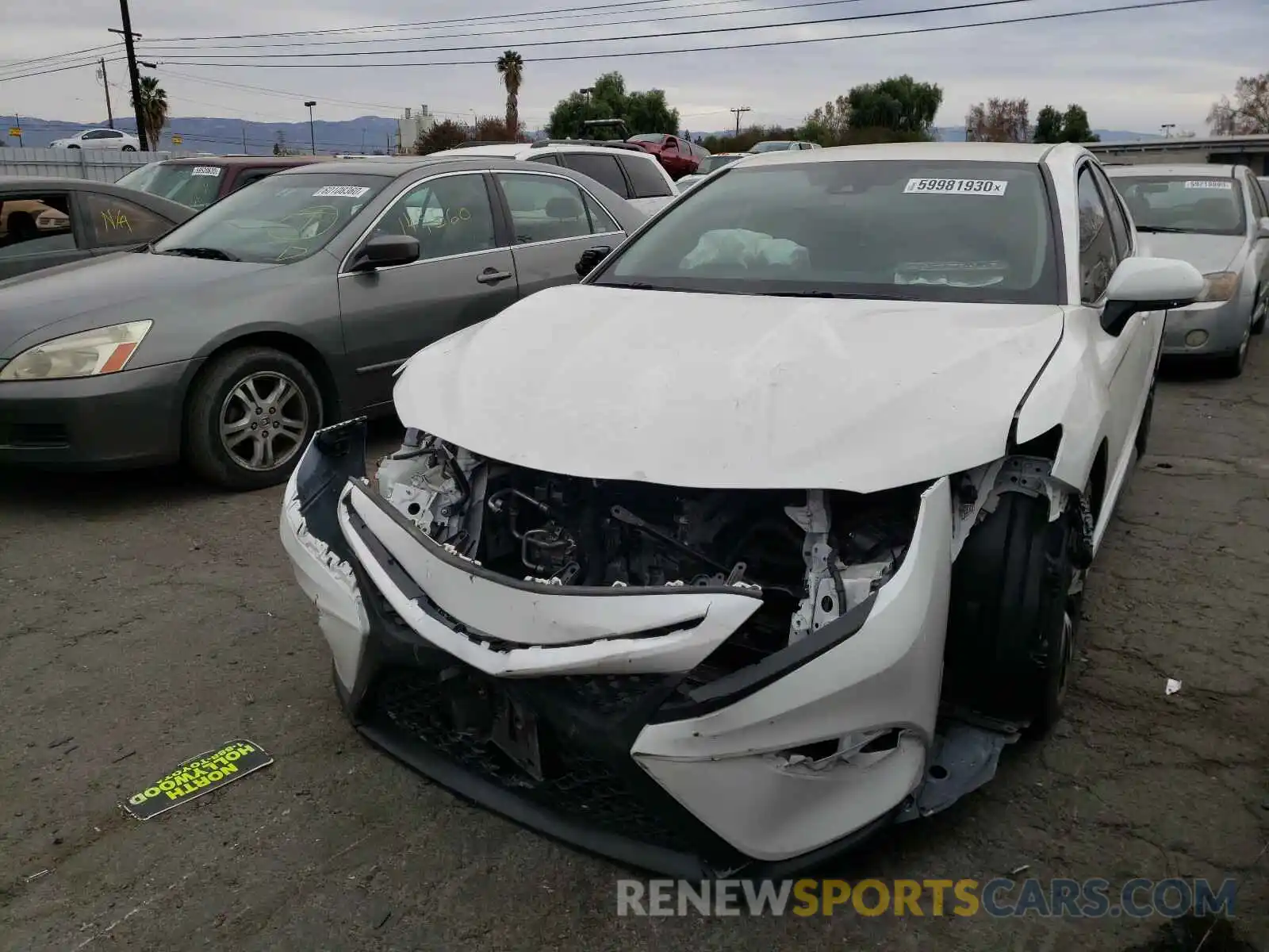 2 Photograph of a damaged car 4T1B11HK2KU207921 TOYOTA CAMRY 2019