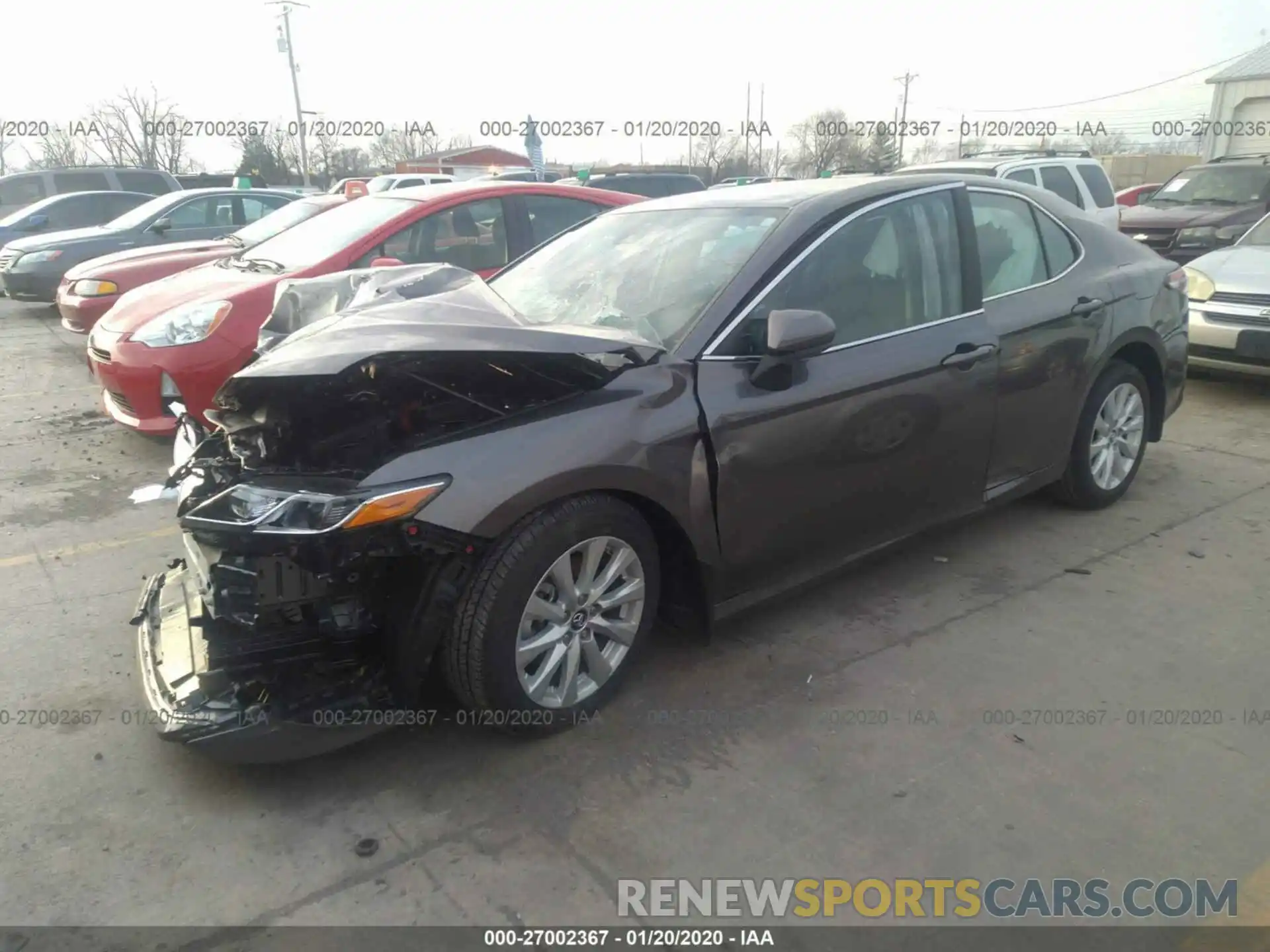 2 Photograph of a damaged car 4T1B11HK2KU210379 TOYOTA CAMRY 2019