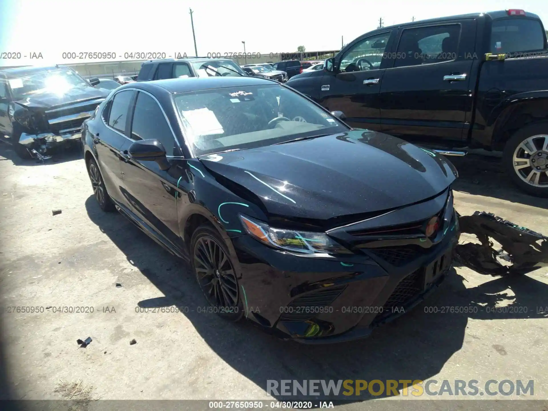 1 Photograph of a damaged car 4T1B11HK2KU219745 TOYOTA CAMRY 2019