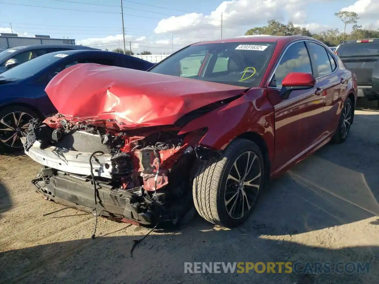 2 Photograph of a damaged car 4T1B11HK2KU224198 TOYOTA CAMRY 2019