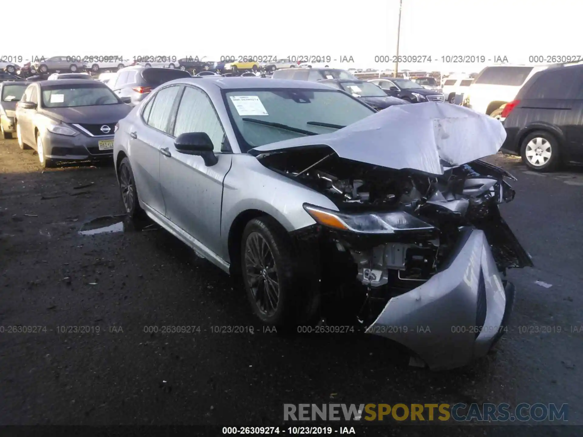 1 Photograph of a damaged car 4T1B11HK2KU235850 TOYOTA CAMRY 2019