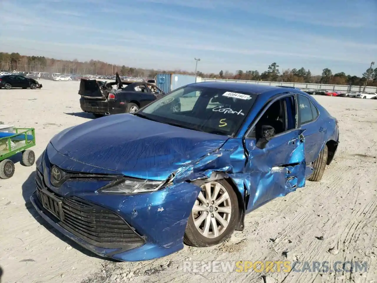 2 Photograph of a damaged car 4T1B11HK2KU237288 TOYOTA CAMRY 2019