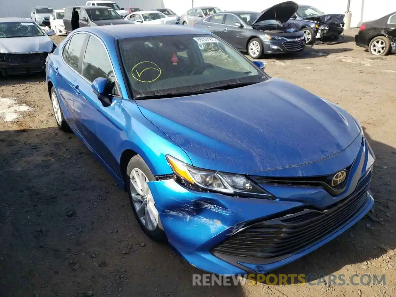 1 Photograph of a damaged car 4T1B11HK2KU254365 TOYOTA CAMRY 2019