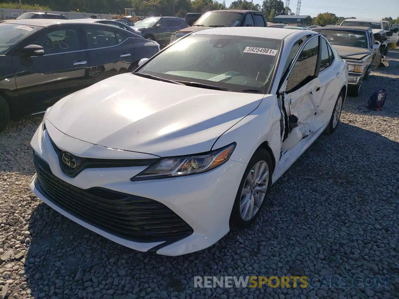 2 Photograph of a damaged car 4T1B11HK2KU255662 TOYOTA CAMRY 2019