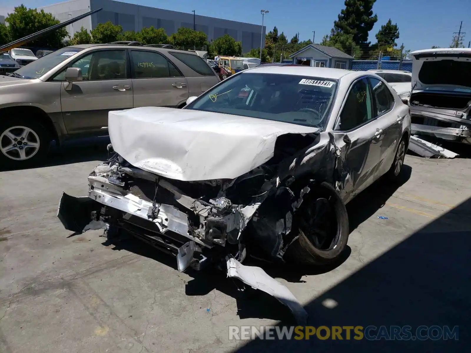 2 Photograph of a damaged car 4T1B11HK2KU255922 TOYOTA CAMRY 2019