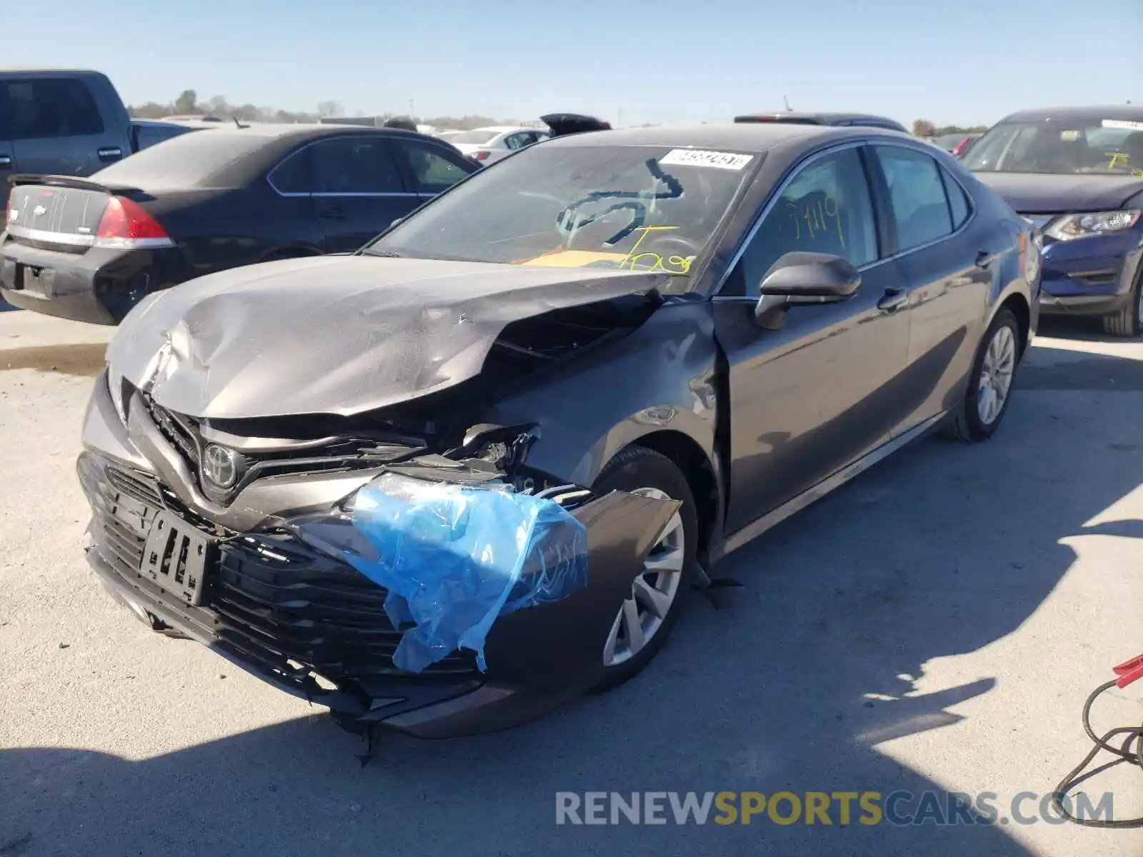 2 Photograph of a damaged car 4T1B11HK2KU268007 TOYOTA CAMRY 2019