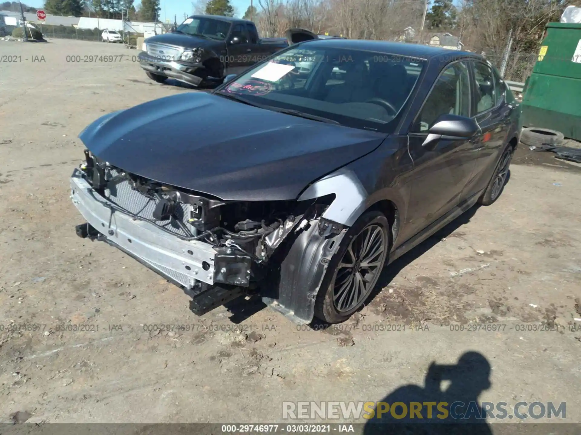 2 Photograph of a damaged car 4T1B11HK2KU281923 TOYOTA CAMRY 2019