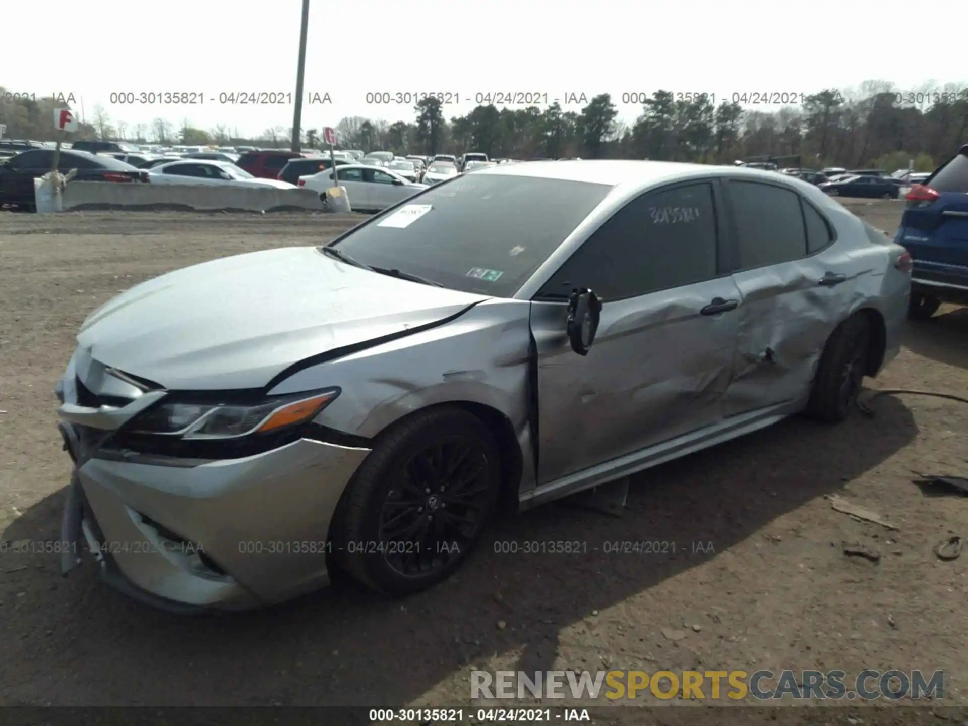 2 Photograph of a damaged car 4T1B11HK2KU283526 TOYOTA CAMRY 2019