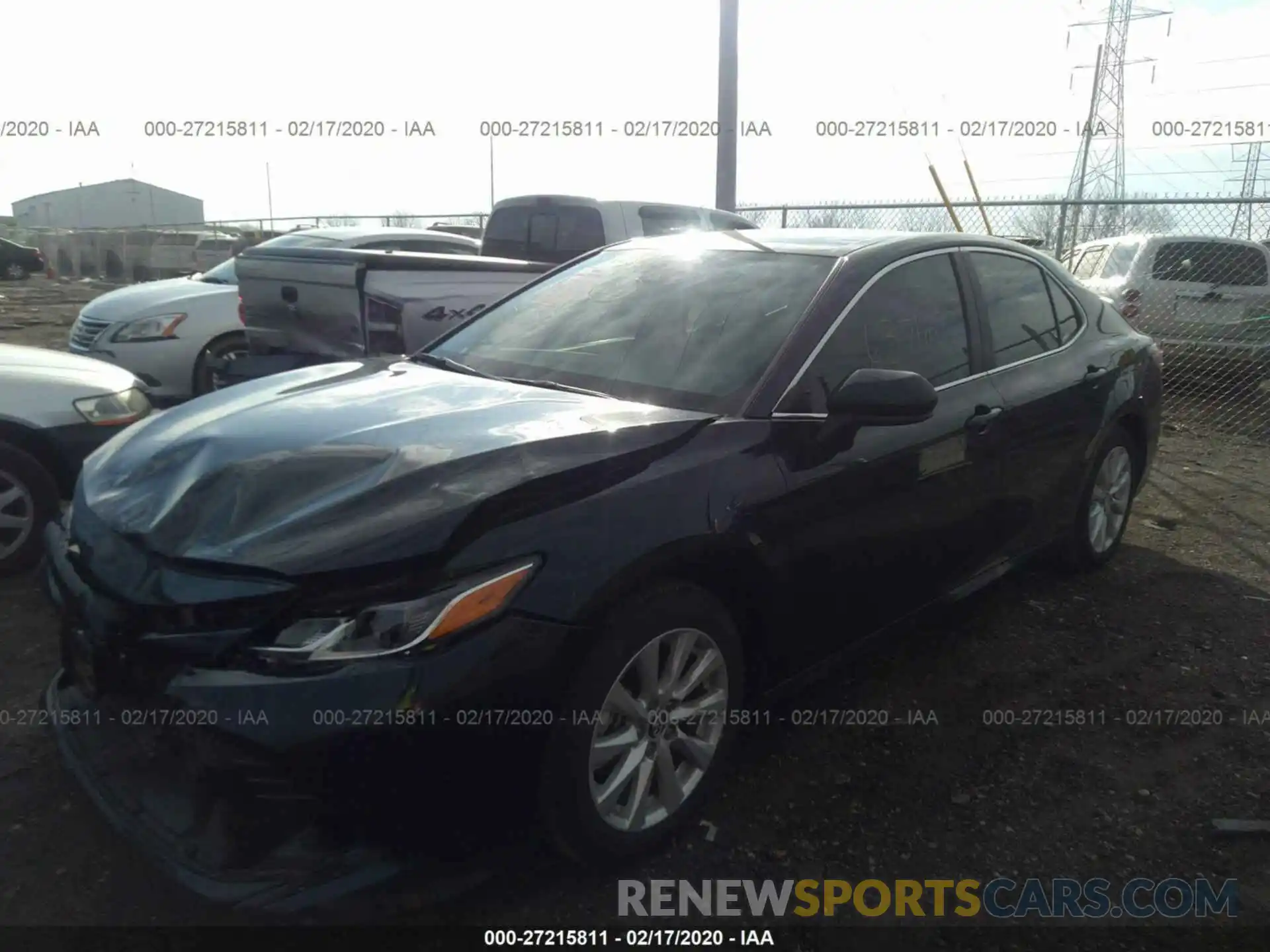 2 Photograph of a damaged car 4T1B11HK2KU283736 TOYOTA CAMRY 2019