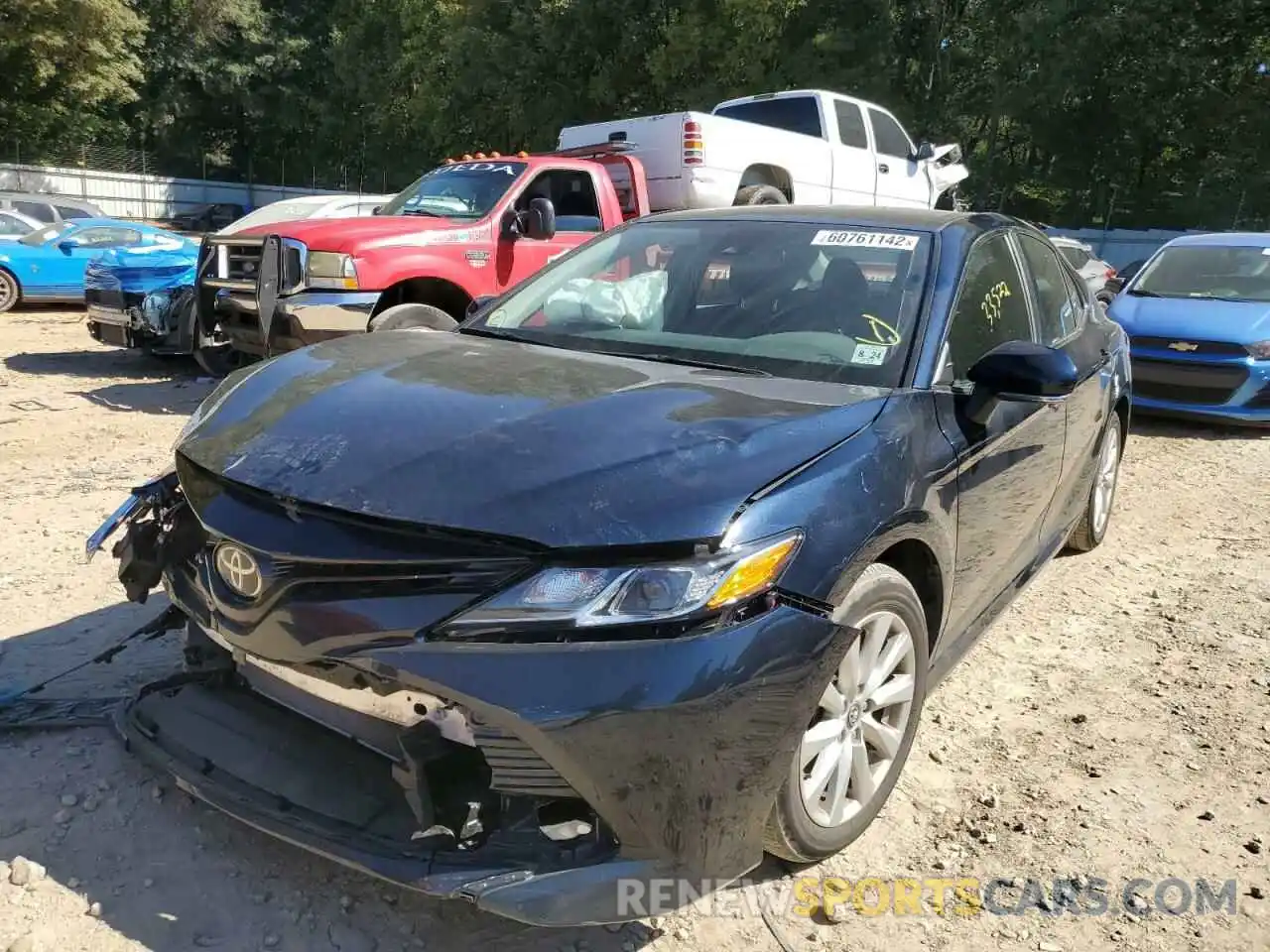 2 Photograph of a damaged car 4T1B11HK2KU287835 TOYOTA CAMRY 2019