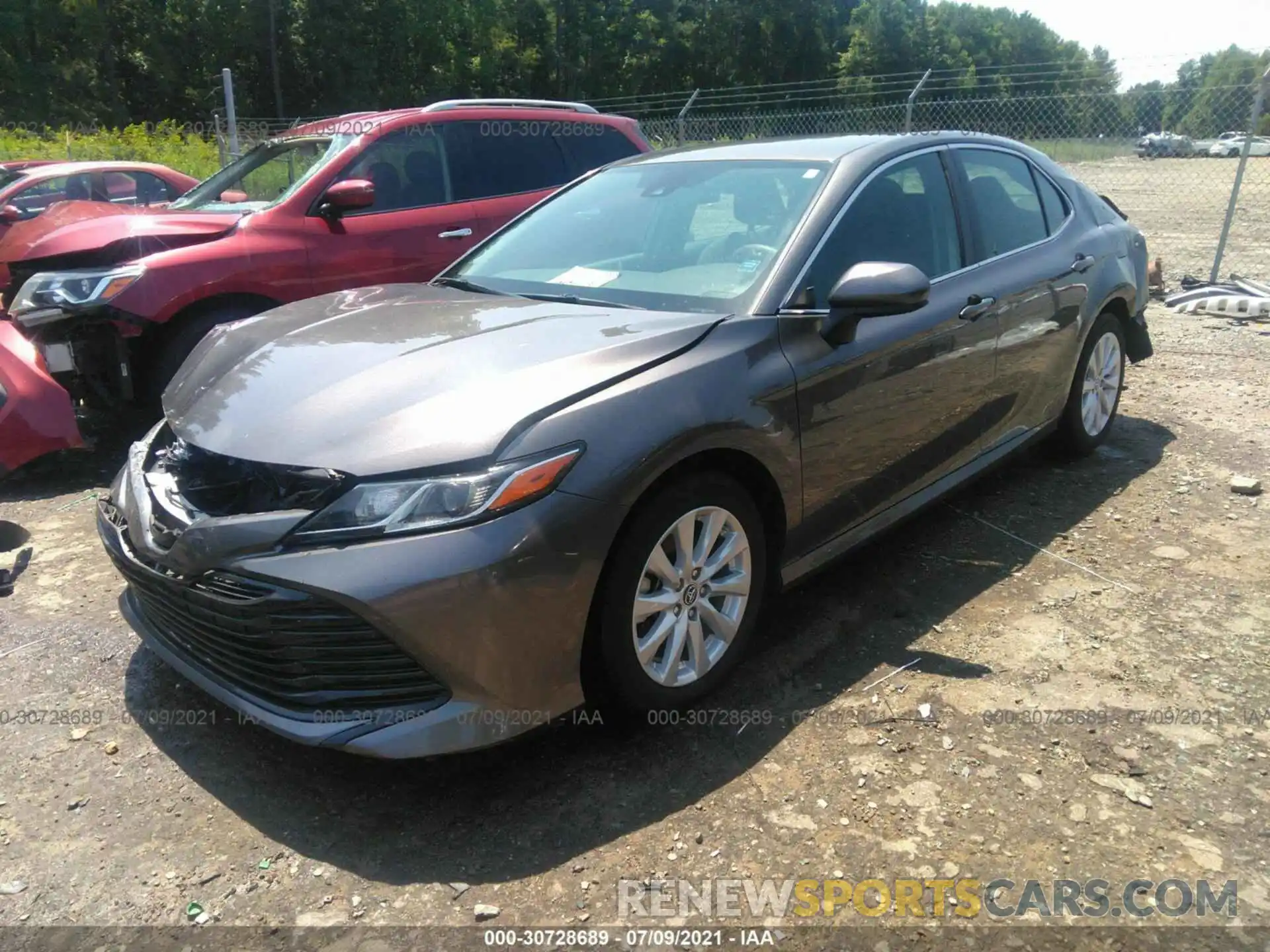 2 Photograph of a damaged car 4T1B11HK2KU680993 TOYOTA CAMRY 2019