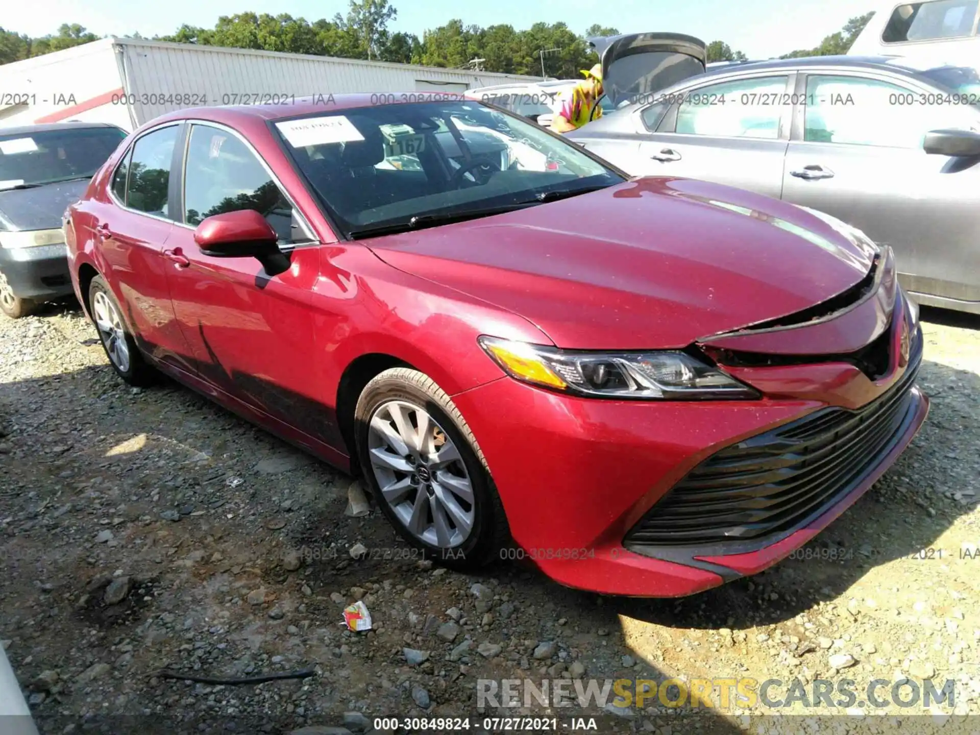 1 Photograph of a damaged car 4T1B11HK2KU682856 TOYOTA CAMRY 2019