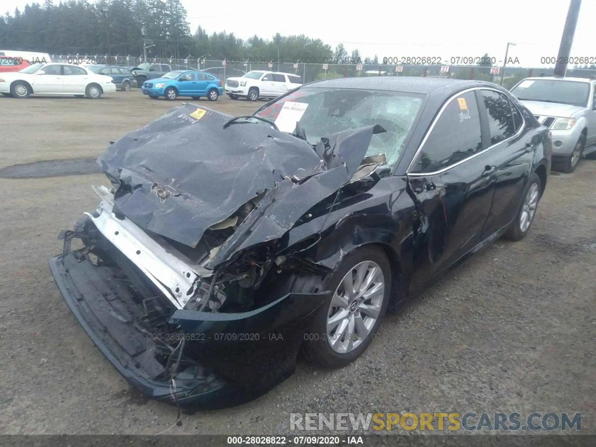 2 Photograph of a damaged car 4T1B11HK2KU684073 TOYOTA CAMRY 2019