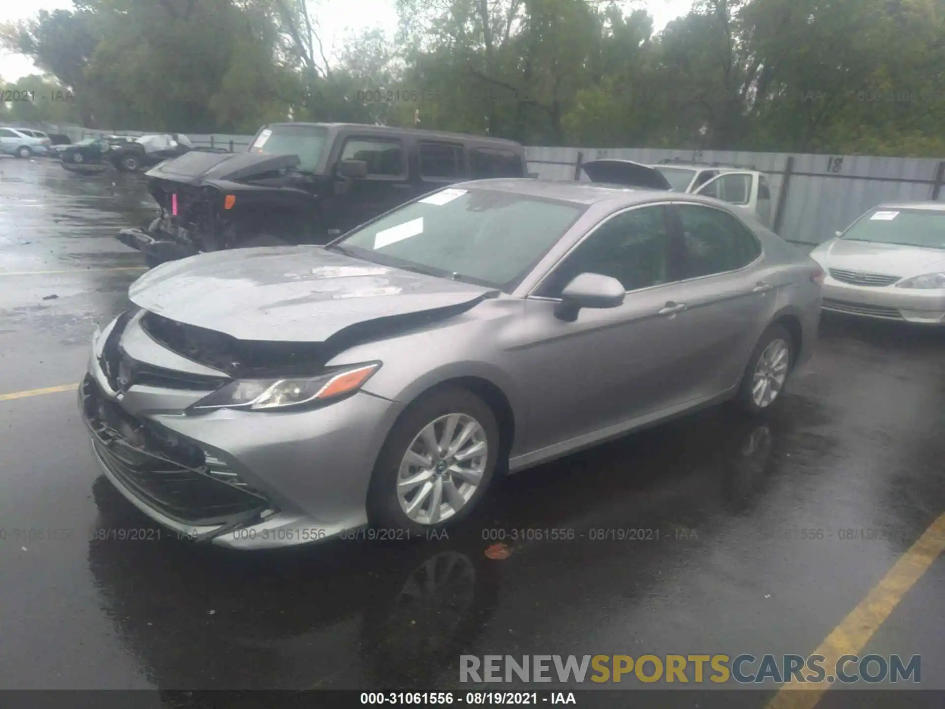 2 Photograph of a damaged car 4T1B11HK2KU686616 TOYOTA CAMRY 2019