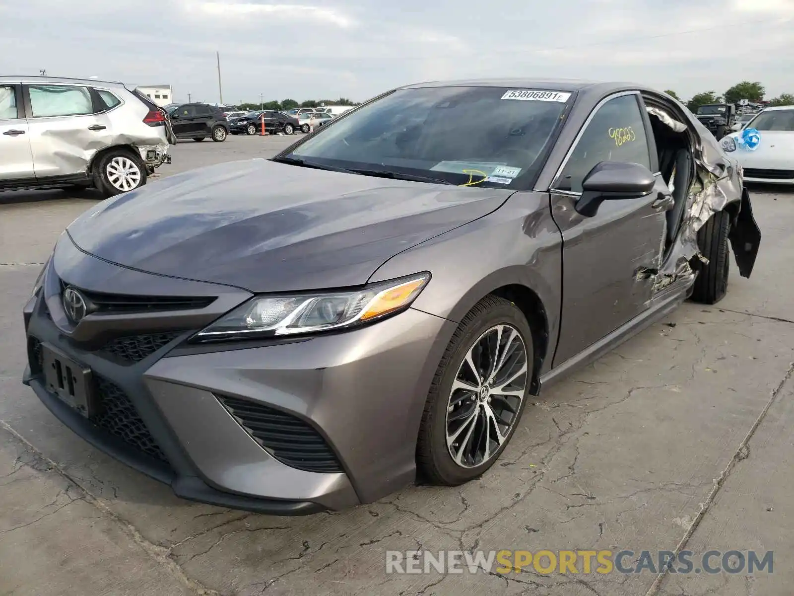 2 Photograph of a damaged car 4T1B11HK2KU689872 TOYOTA CAMRY 2019