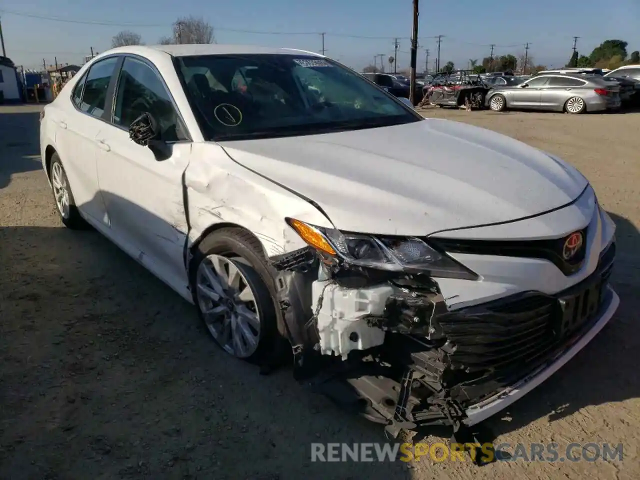 1 Photograph of a damaged car 4T1B11HK2KU691167 TOYOTA CAMRY 2019