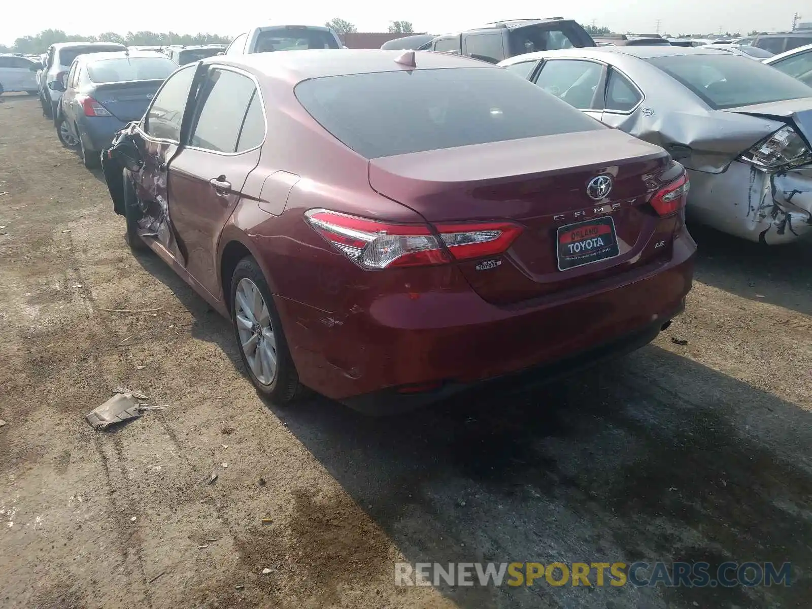 3 Photograph of a damaged car 4T1B11HK2KU691976 TOYOTA CAMRY 2019