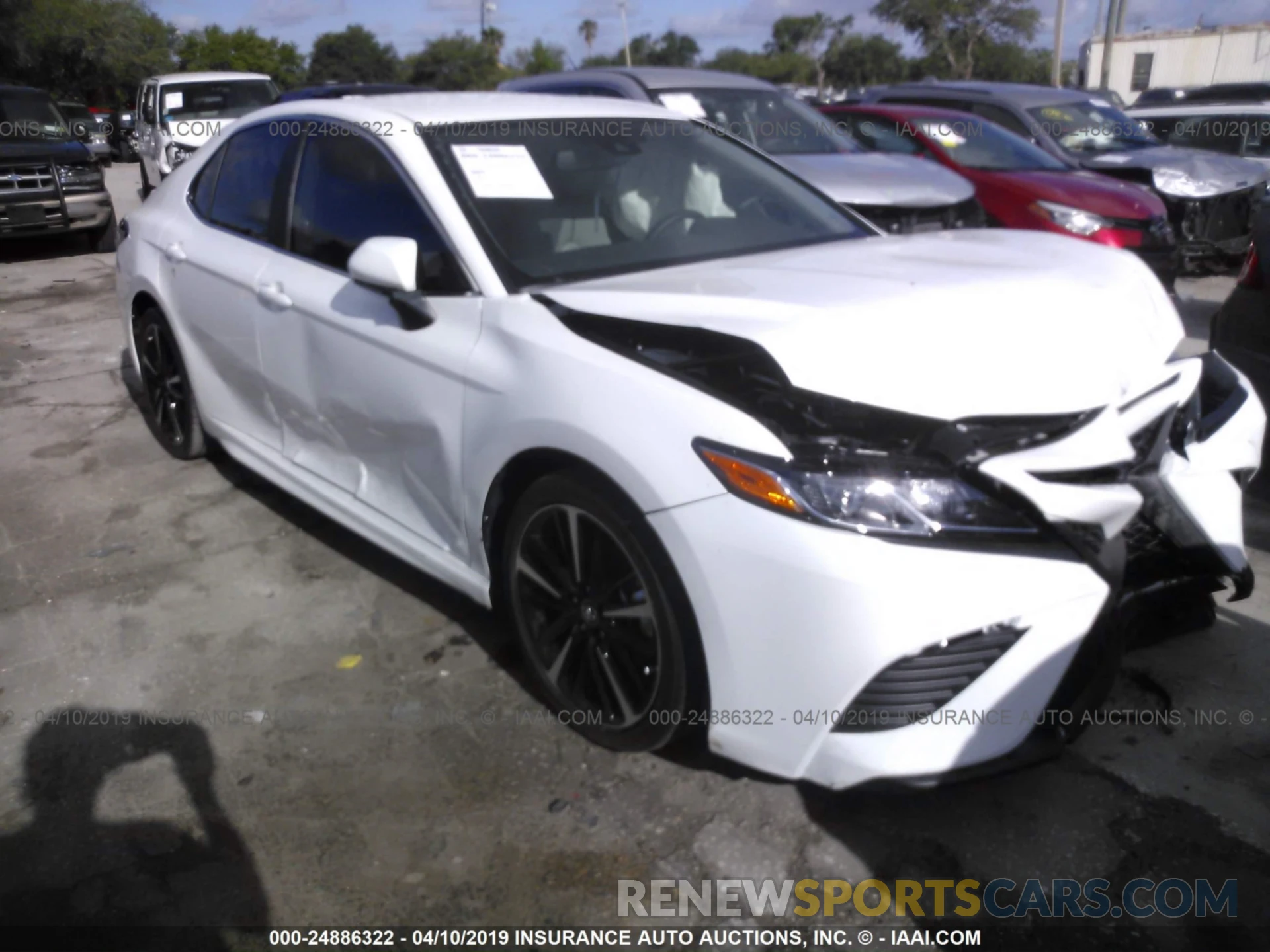 1 Photograph of a damaged car 4T1B11HK2KU694277 TOYOTA CAMRY 2019