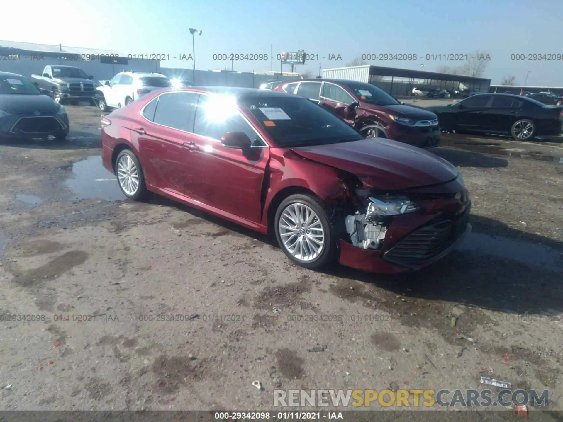 1 Photograph of a damaged car 4T1B11HK2KU701616 TOYOTA CAMRY 2019