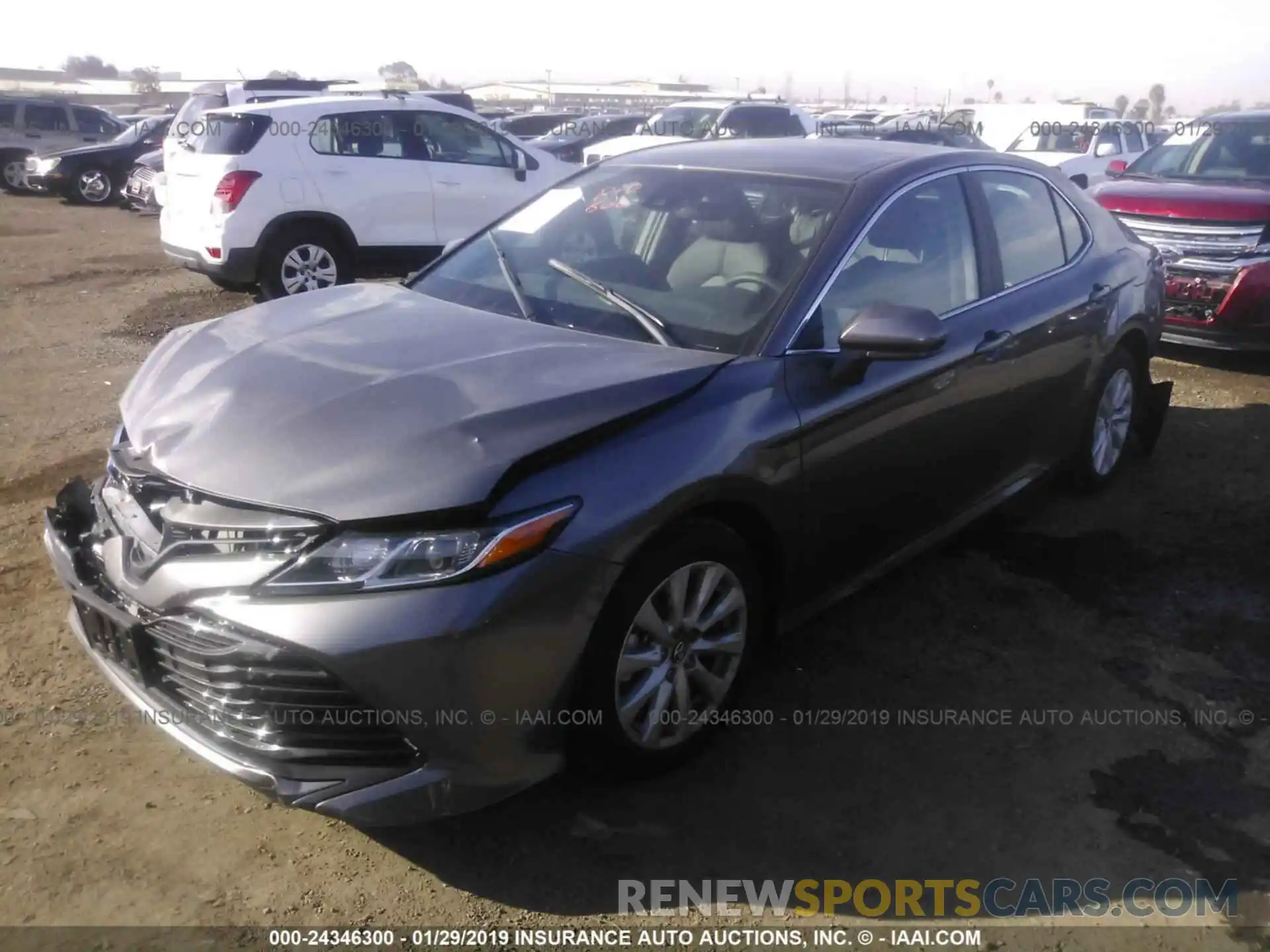 2 Photograph of a damaged car 4T1B11HK2KU706413 TOYOTA CAMRY 2019