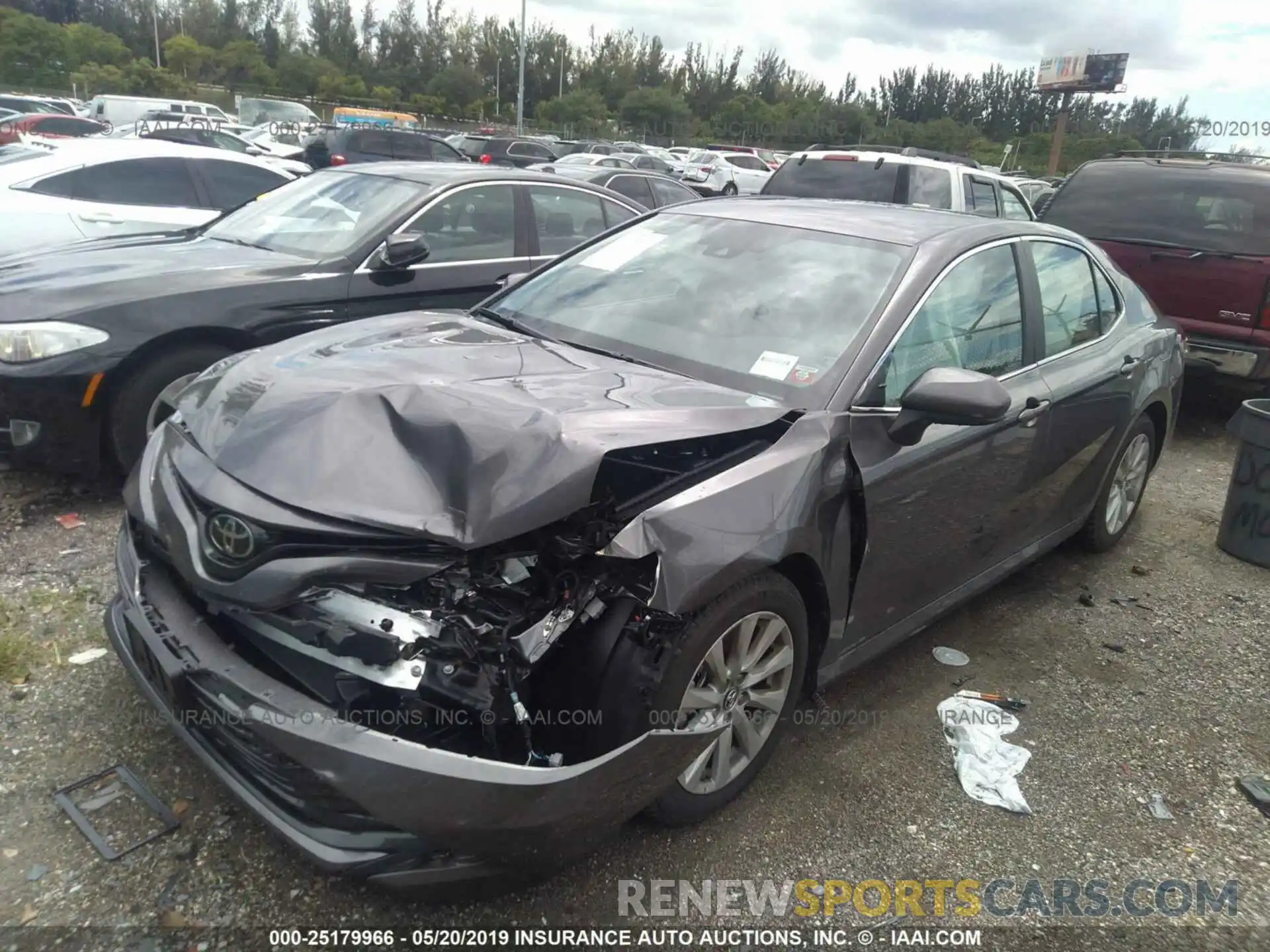 2 Photograph of a damaged car 4T1B11HK2KU706945 TOYOTA CAMRY 2019