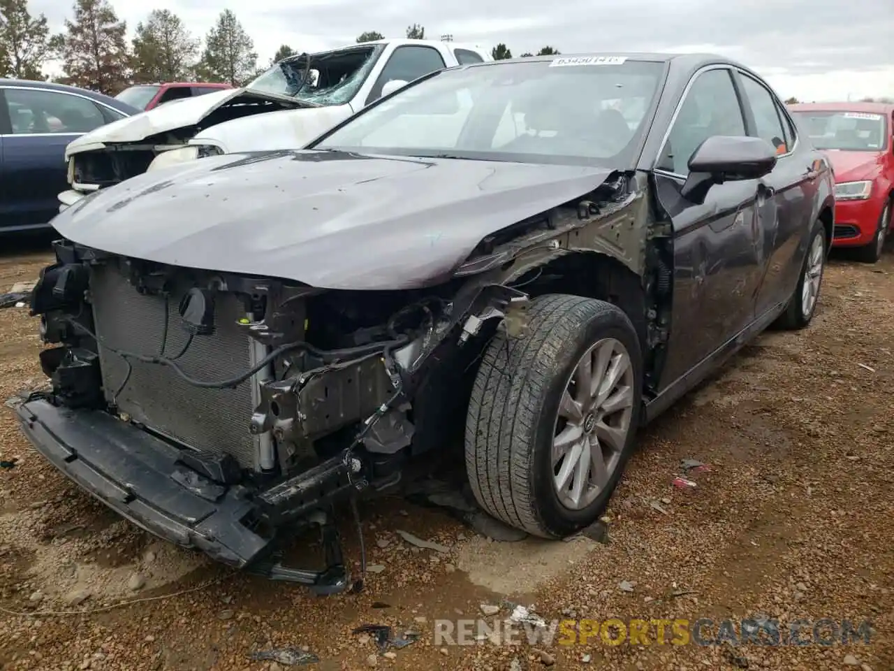 2 Photograph of a damaged car 4T1B11HK2KU710350 TOYOTA CAMRY 2019