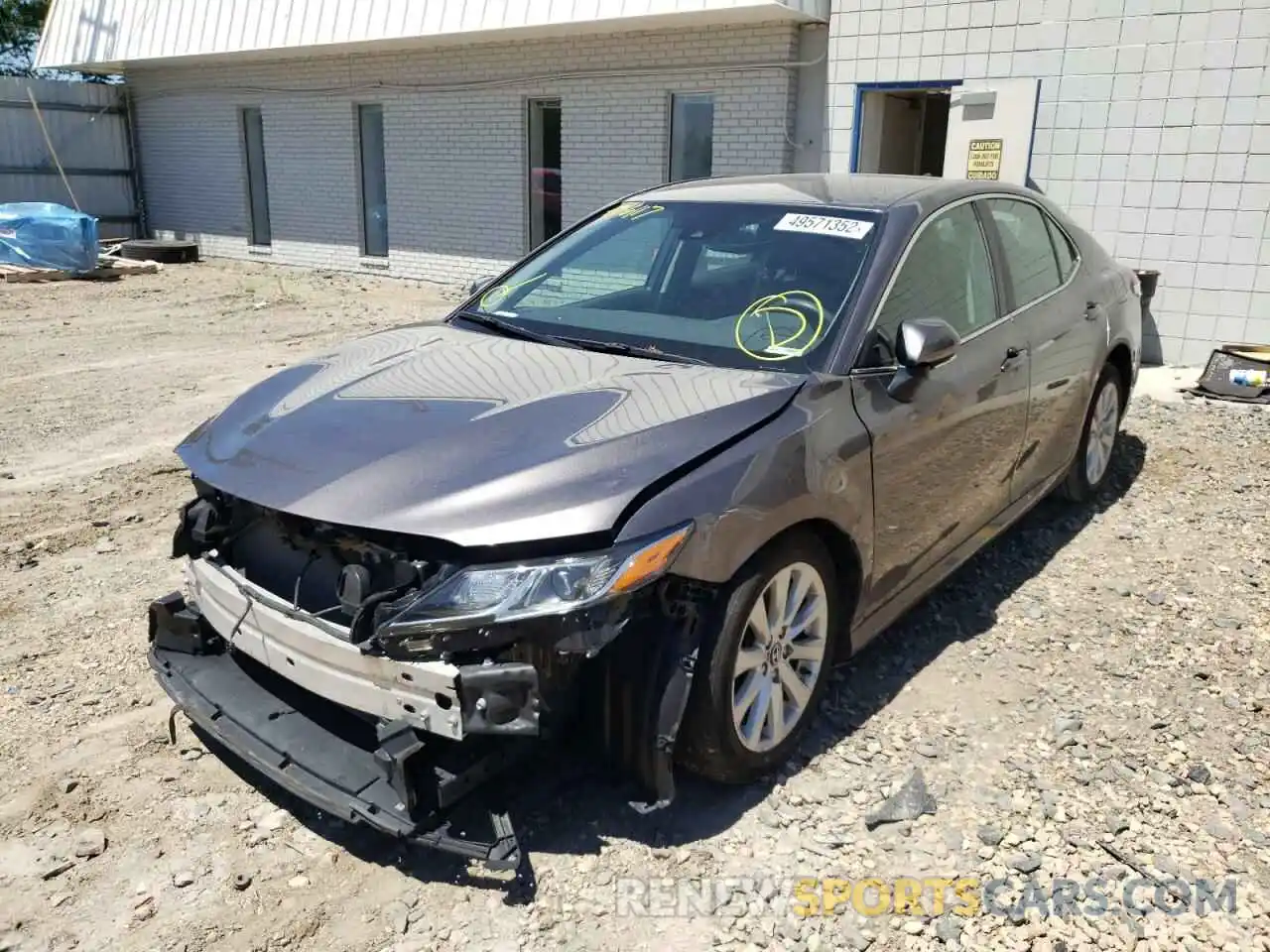 2 Photograph of a damaged car 4T1B11HK2KU713068 TOYOTA CAMRY 2019