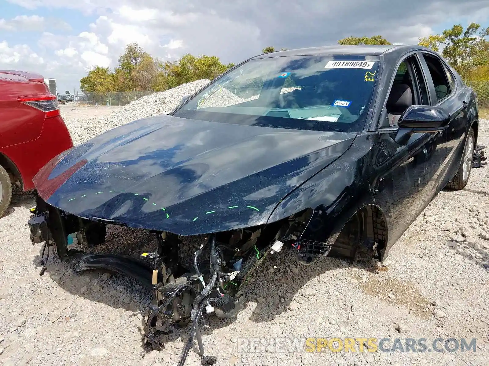 2 Photograph of a damaged car 4T1B11HK2KU723602 TOYOTA CAMRY 2019