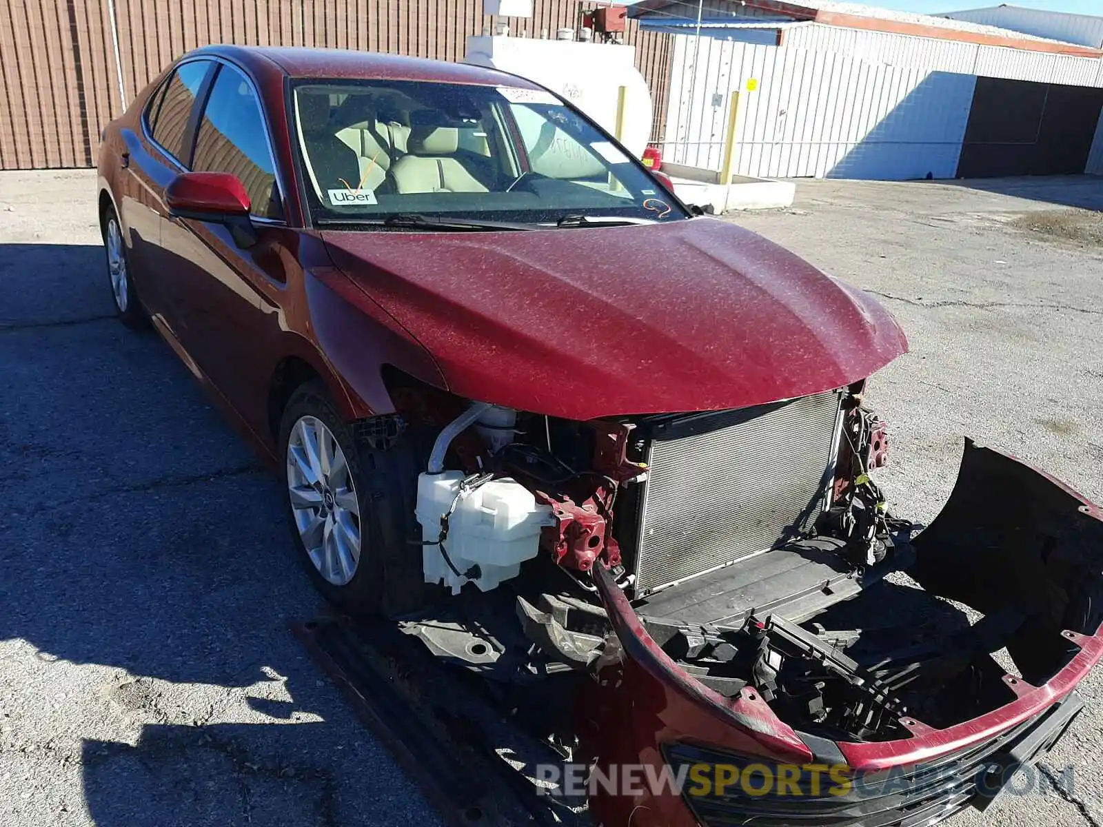 1 Photograph of a damaged car 4T1B11HK2KU729352 TOYOTA CAMRY 2019