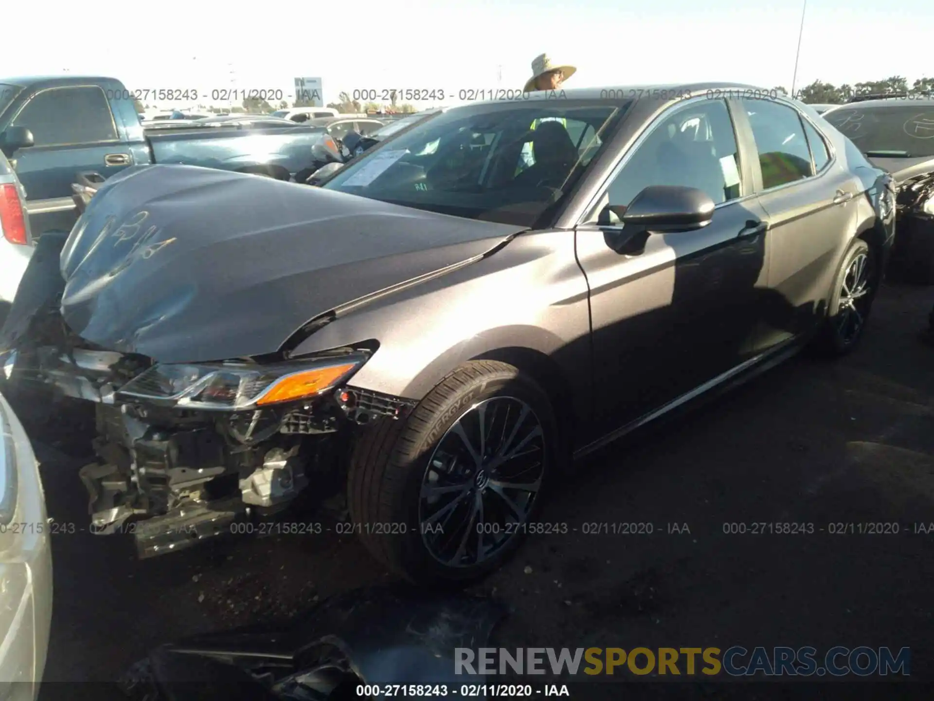 2 Photograph of a damaged car 4T1B11HK2KU735846 TOYOTA CAMRY 2019