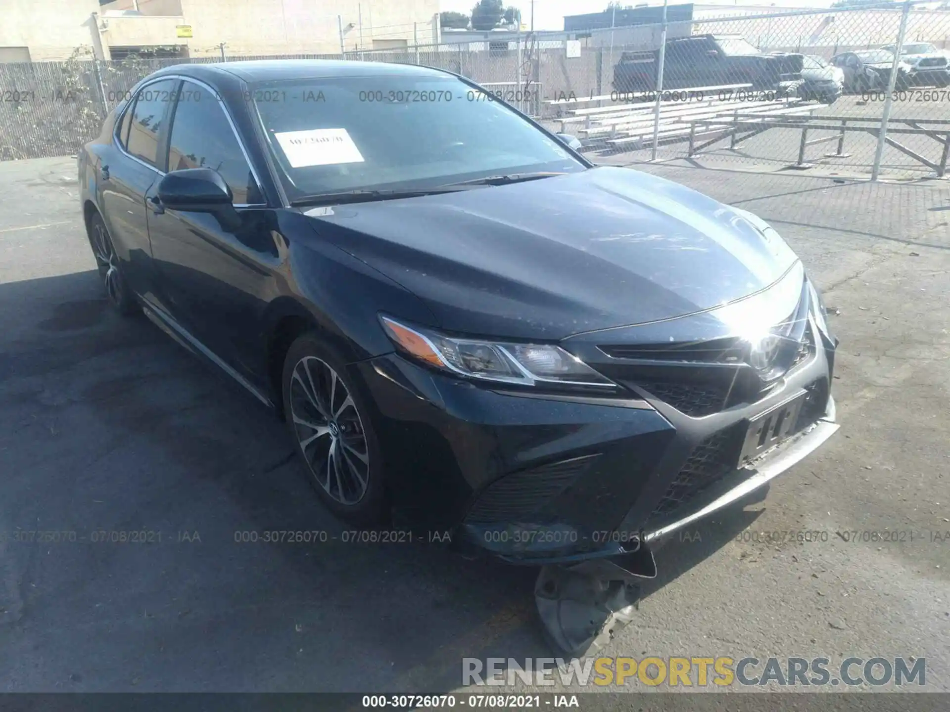 1 Photograph of a damaged car 4T1B11HK2KU736429 TOYOTA CAMRY 2019