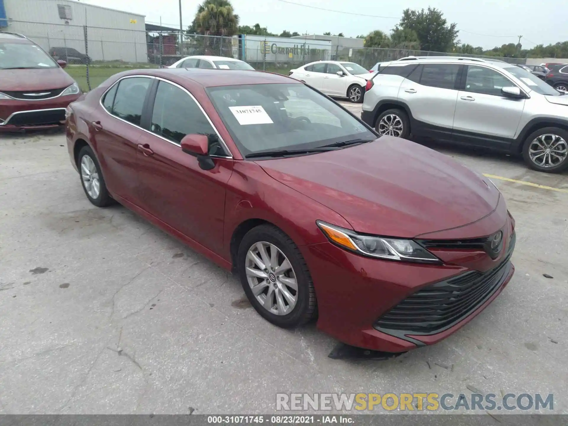 1 Photograph of a damaged car 4T1B11HK2KU742456 TOYOTA CAMRY 2019