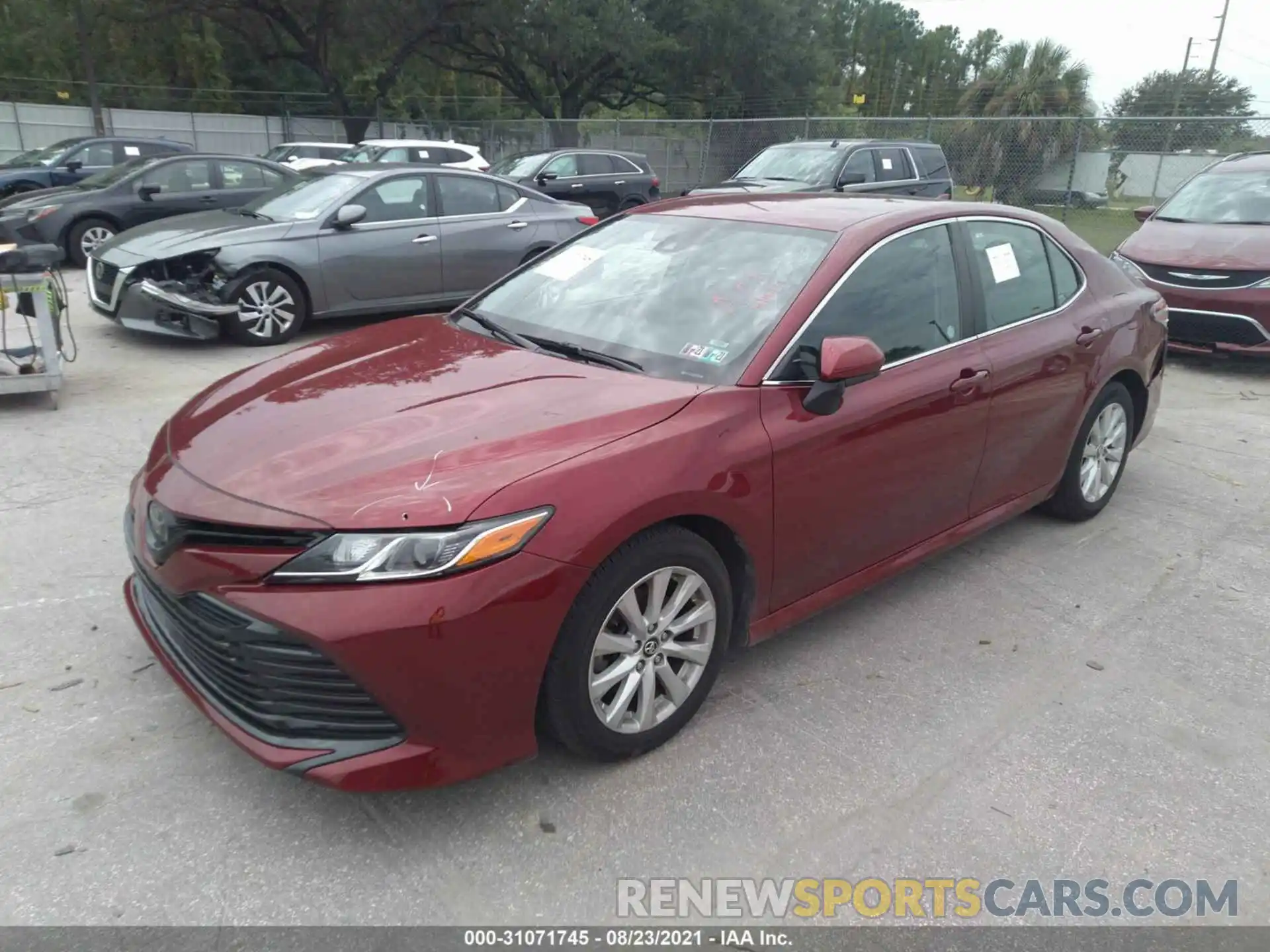 2 Photograph of a damaged car 4T1B11HK2KU742456 TOYOTA CAMRY 2019