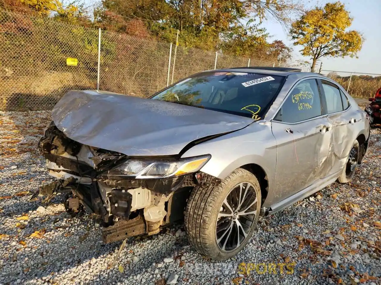 2 Photograph of a damaged car 4T1B11HK2KU742912 TOYOTA CAMRY 2019