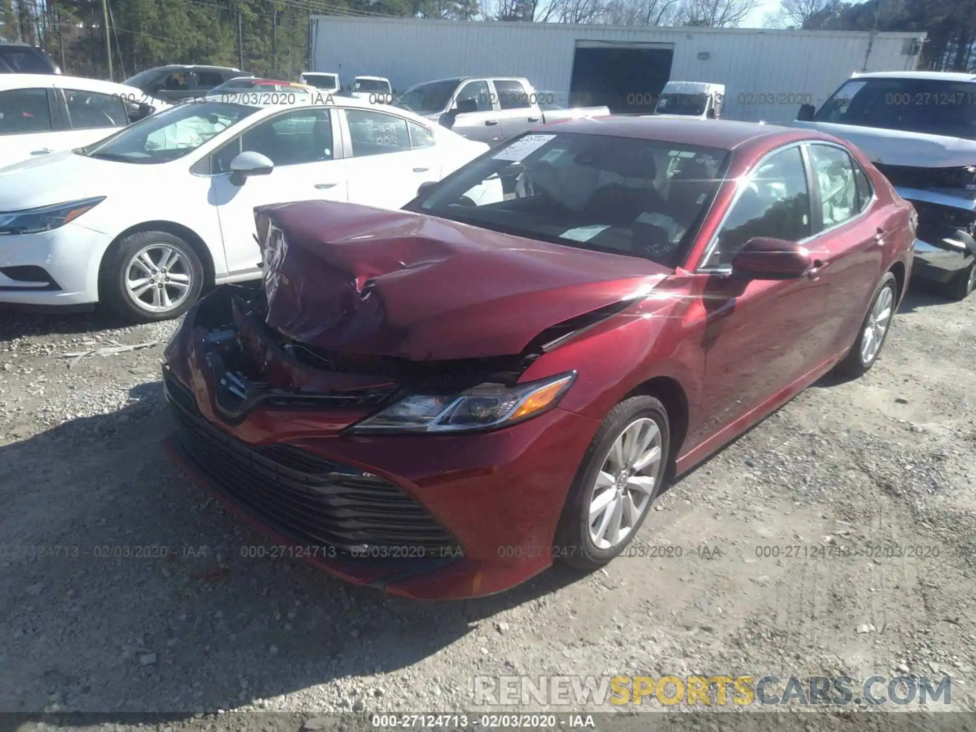 2 Photograph of a damaged car 4T1B11HK2KU743932 TOYOTA CAMRY 2019